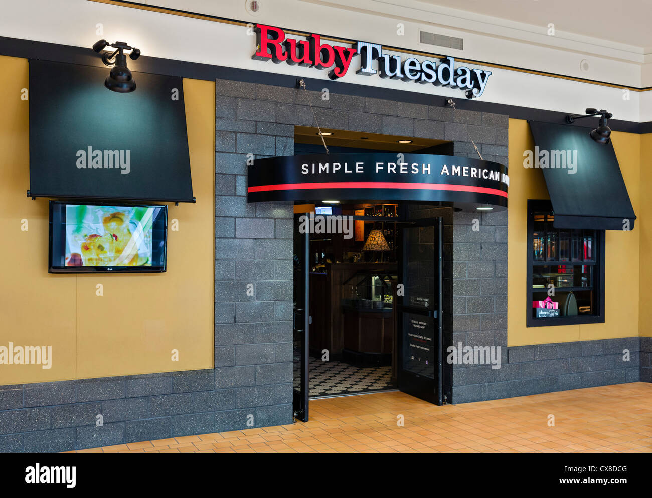 Ruby Tuesday restaurant in the Mall of America, Bloomington, Minneapolis, Minnesota, USA Stock Photo