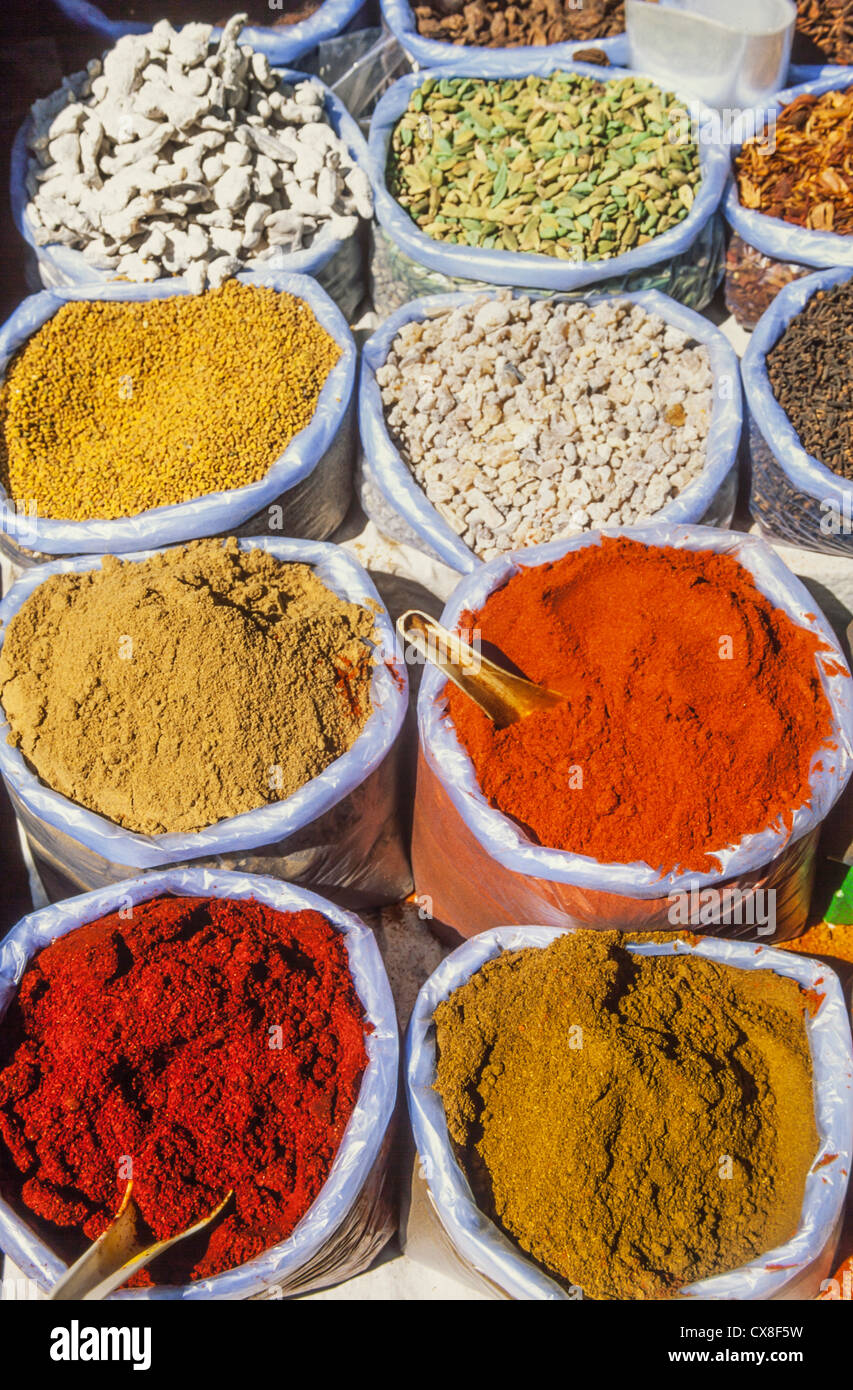 Curry Spices Market in Goa Stock Photo Alamy