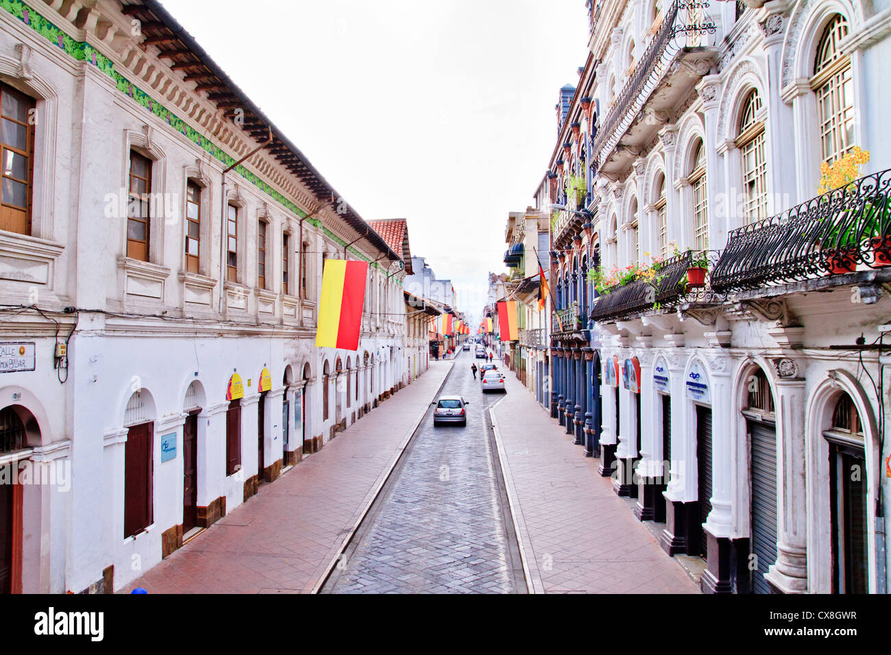 Streets of Cuenca, Ecuador during the festivities, old town Stock Photo -  Alamy