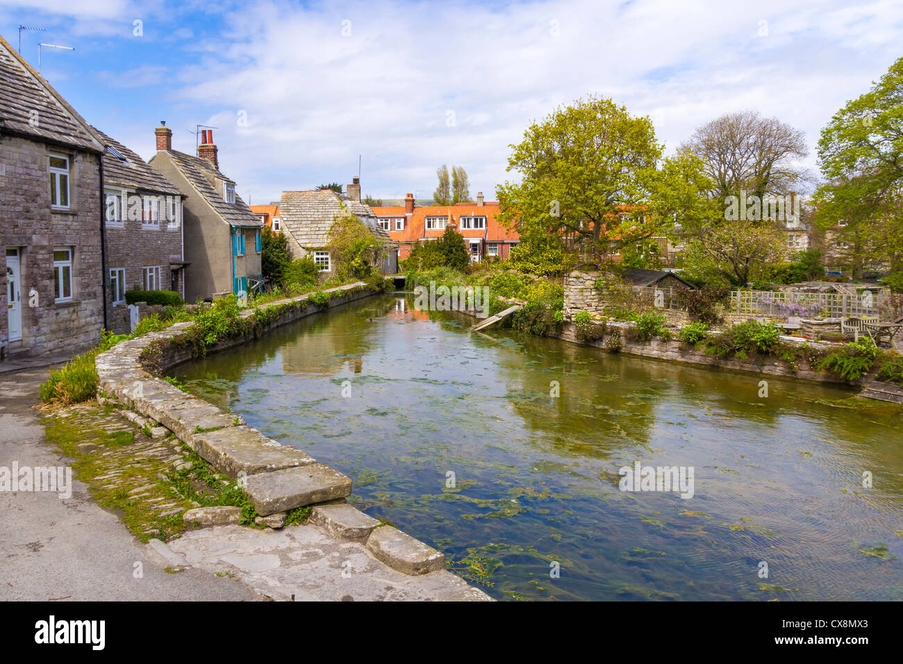 Mill Pond at Swanage Dorset England UK Stock Photo Alamy
