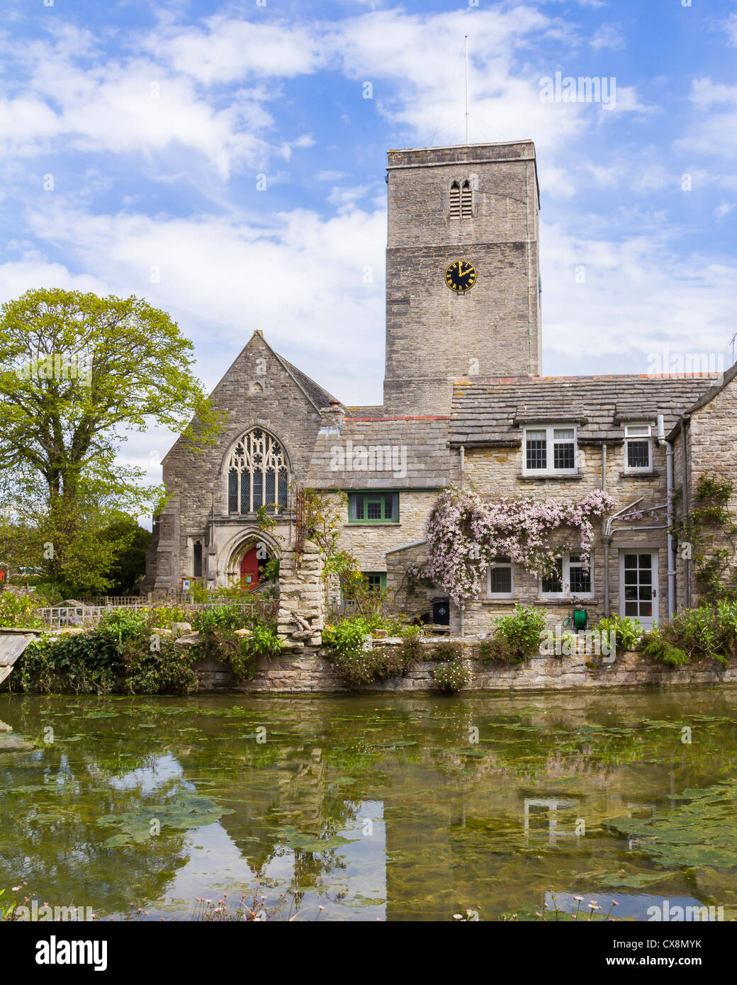 The parish church of St Mary's at Swanage Dorset England UK Stock Photo