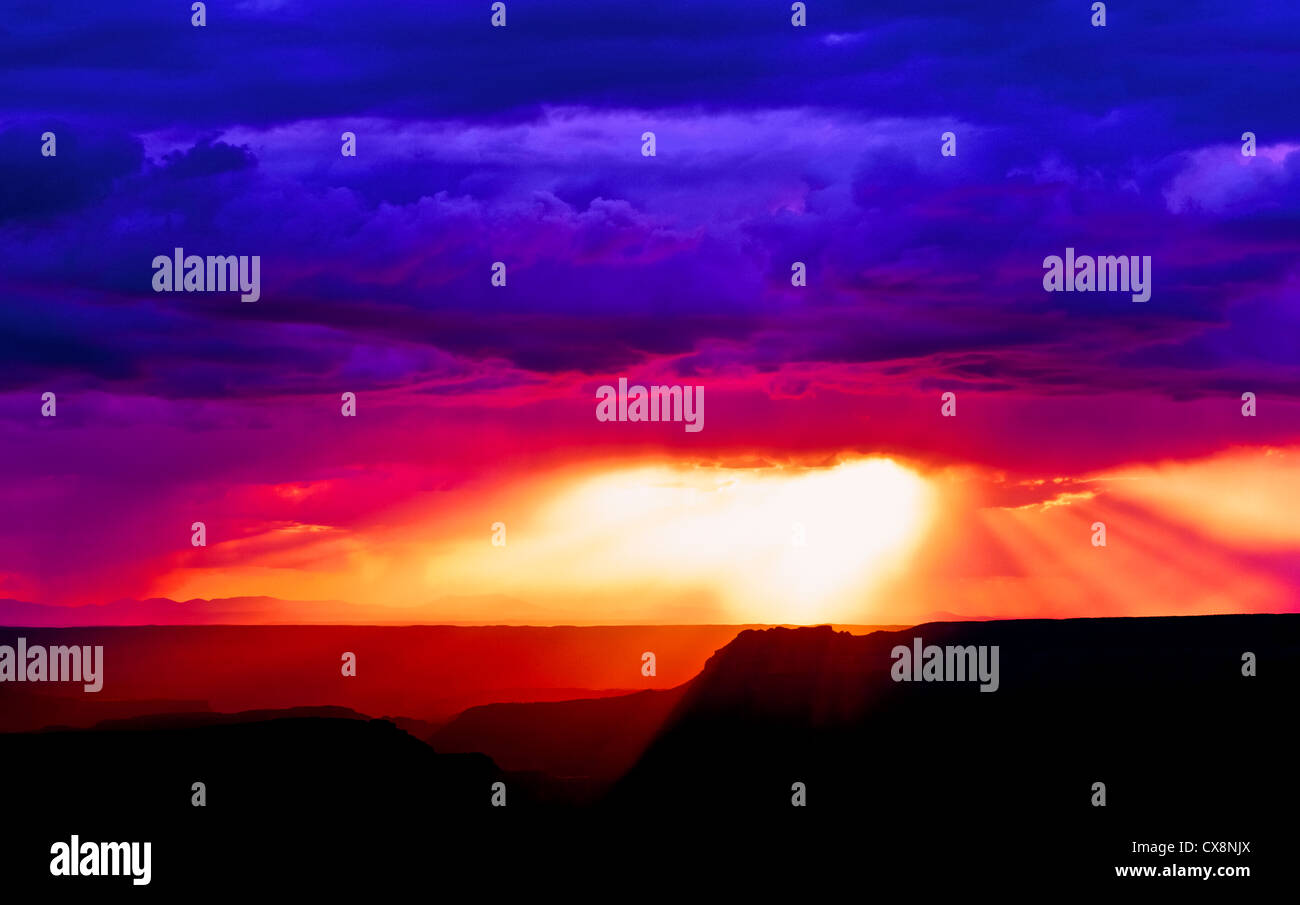 Point Sublime, on the North Rim of the Grand Canyon, is one of the most breathtaking vistas anywhere in the Grand Canyon! Stock Photo