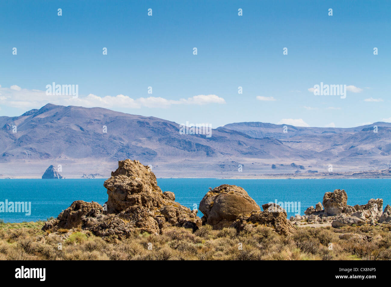 Scenes at Pyramid Lake in Northern Nevada on the Pyramid Lake Pauite