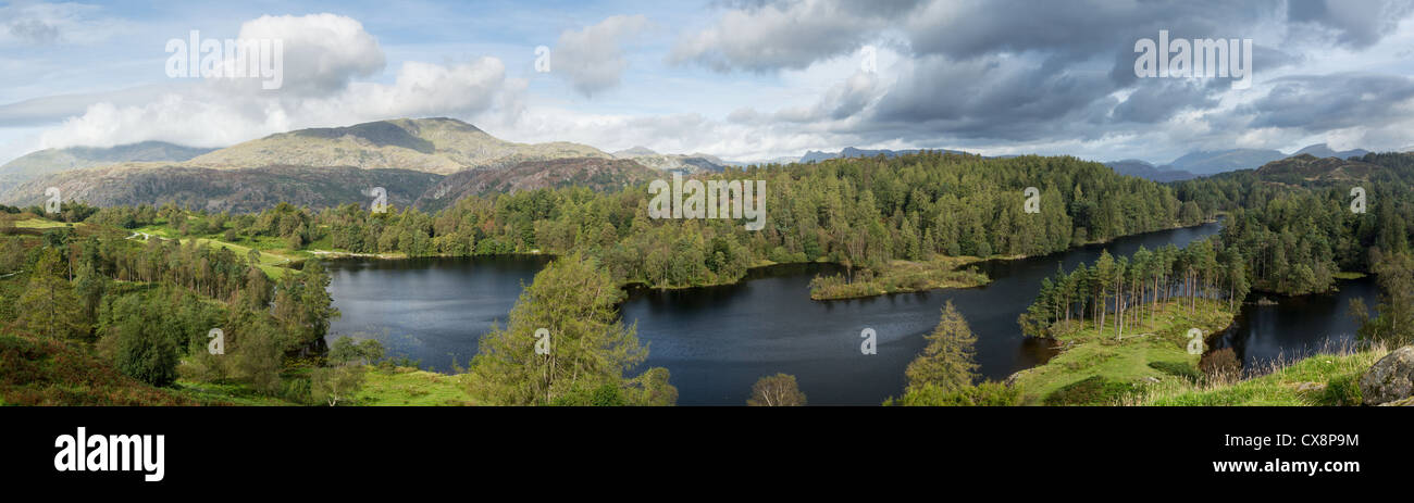 Panoramic view over Tarn Hows in English Lake District Stock Photo: 50594928 - Alamy