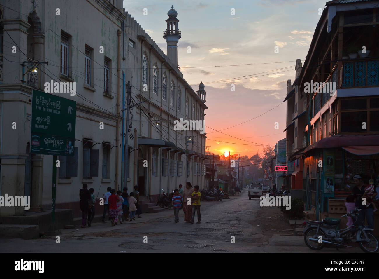 The hill station of PYIN U LWIN is also known as MAYMYO - MYANMAR Stock Photo