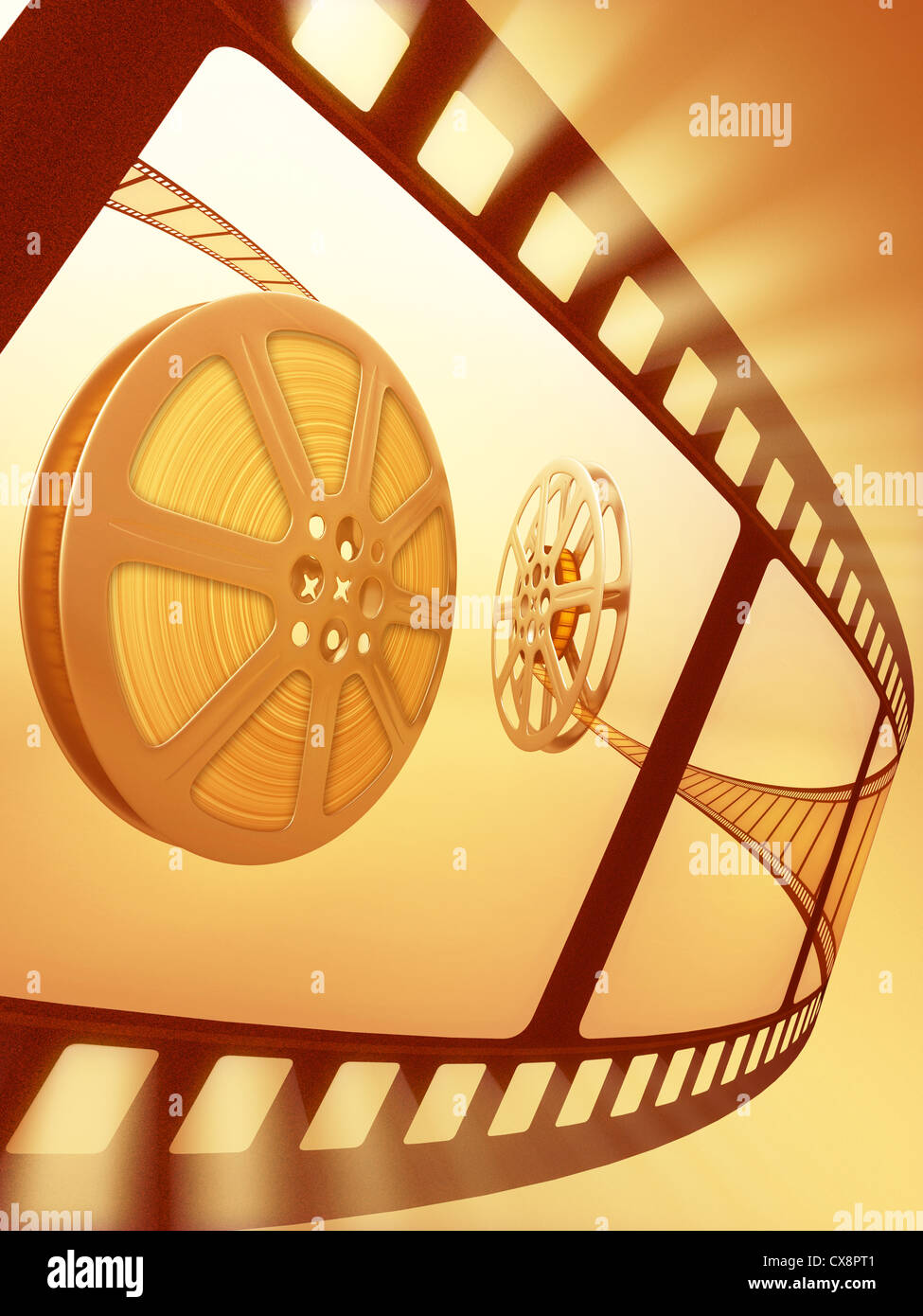 Concept of Industry cinematographic. Stock Photo