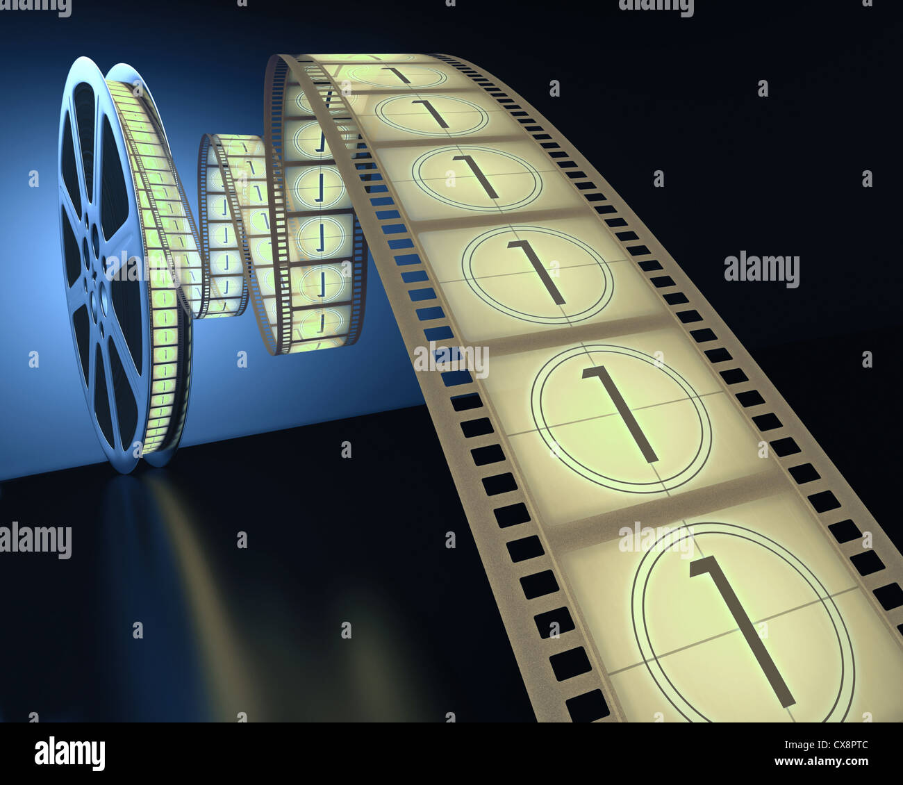 Concept of Industry cinematographic. Stock Photo
