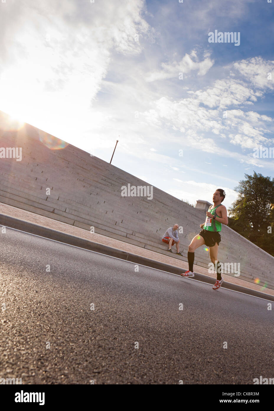 Marathon race runner - USA Stock Photo