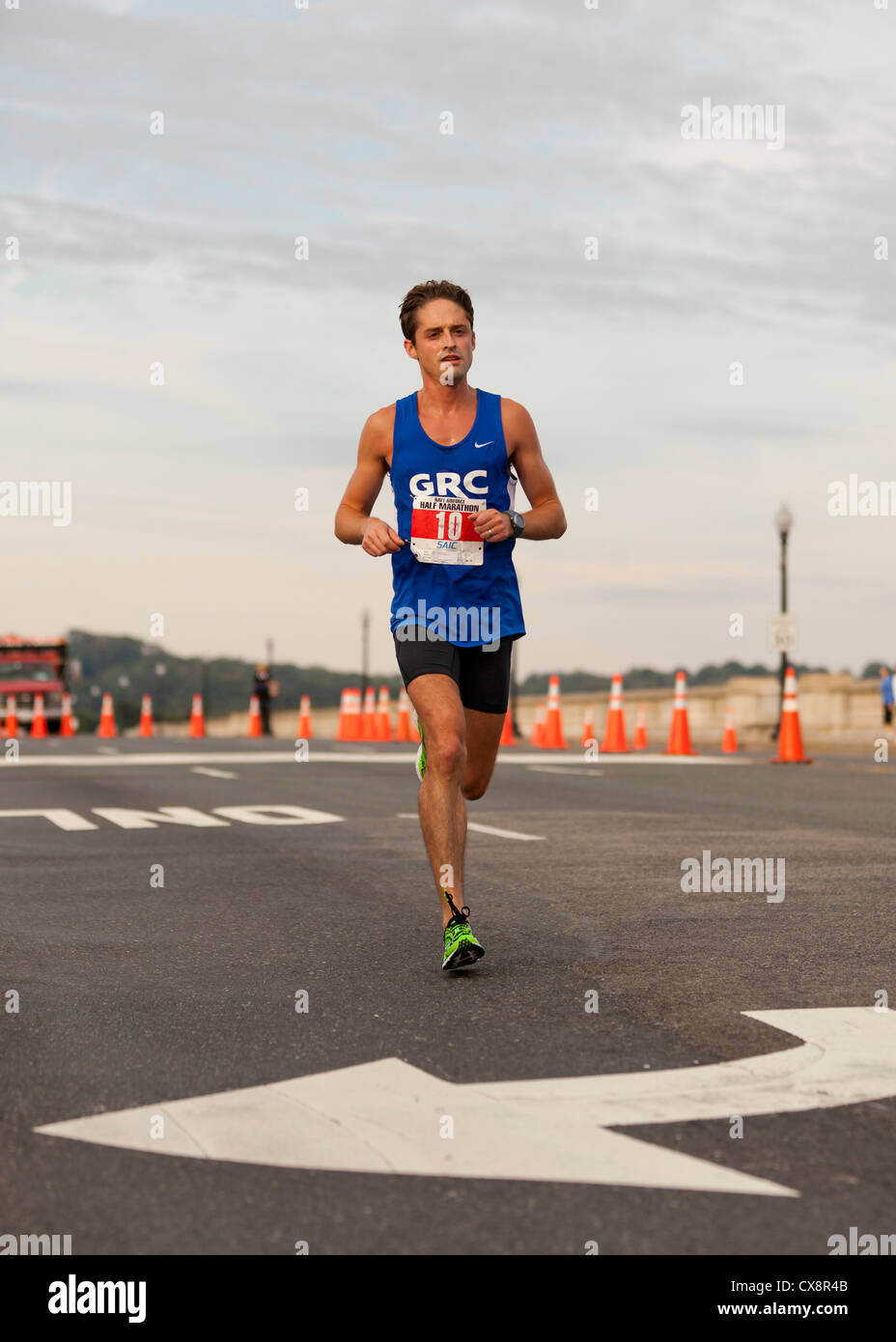 Marathon race runner - USA Stock Photo