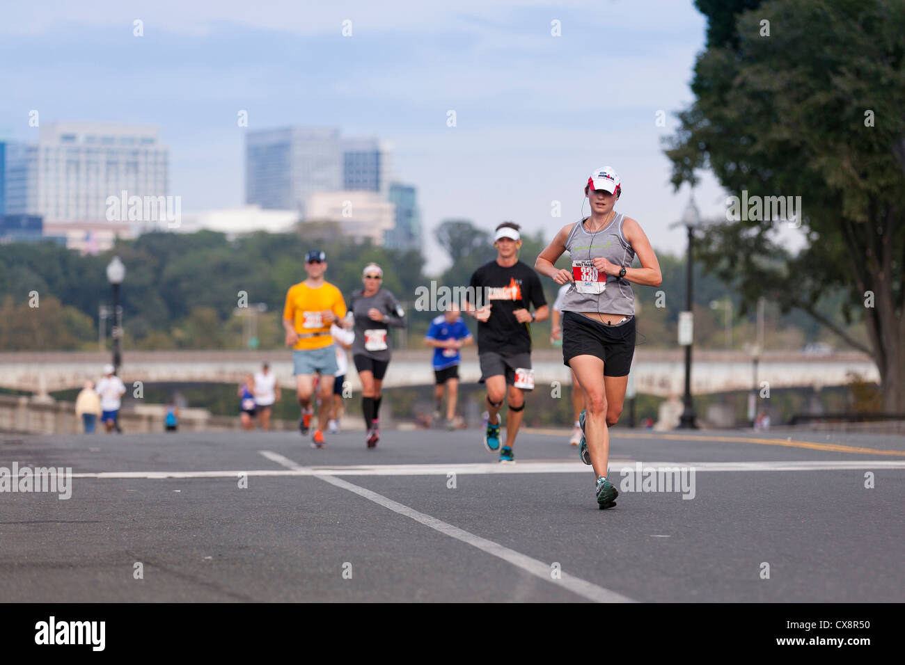 Marathon race runners Stock Photo