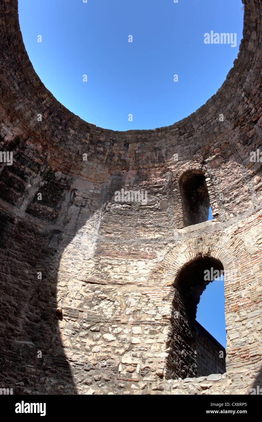 Oculus of Vestibule of Diocletian's Palace, Split, Dalmatia, Croatia Stock Photo