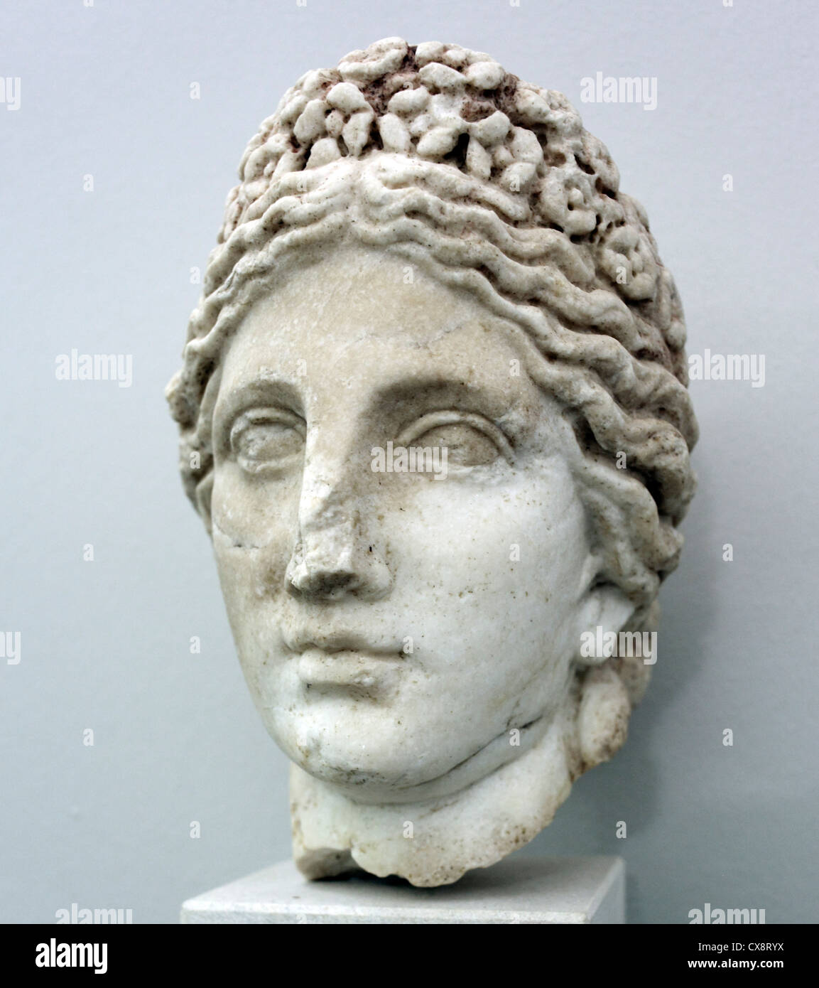 Head of Flora, marble (2nd century), archaeological museum, Split, Dalmatia, Croatia Stock Photo