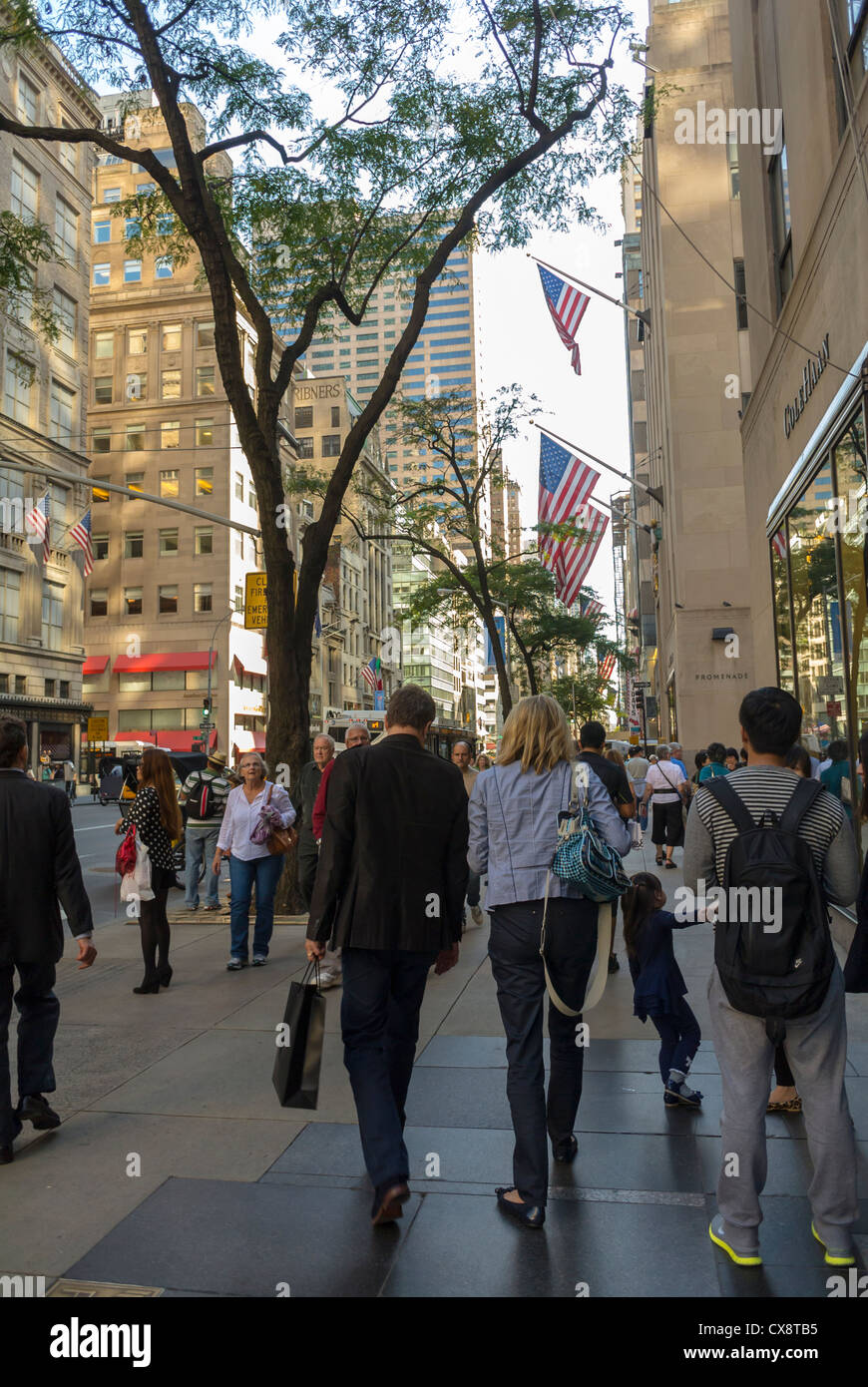 New York, NY, USA, People Shopping, Street Scenes, Luxury Shops on Fifth Avenue, Manhattan , Stock Photo