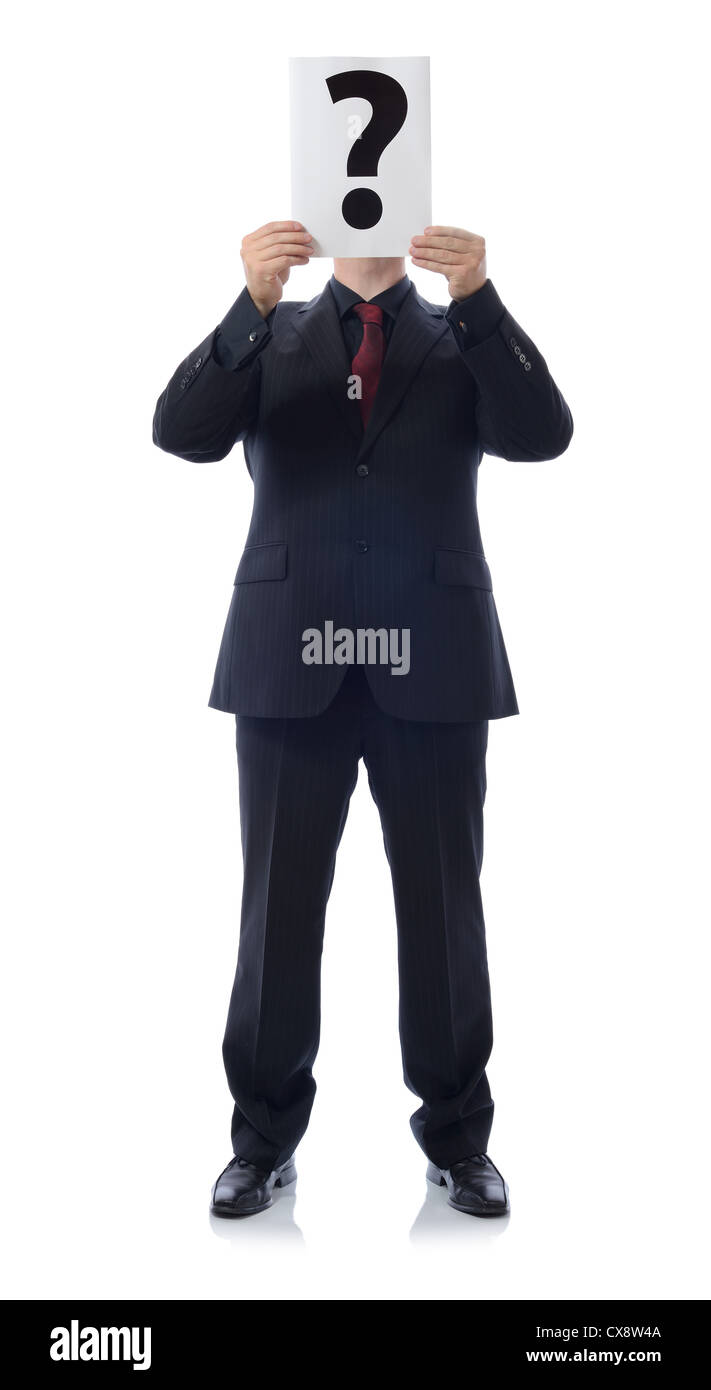 Man And Question Mark And Head High Resolution Stock Photography and ...