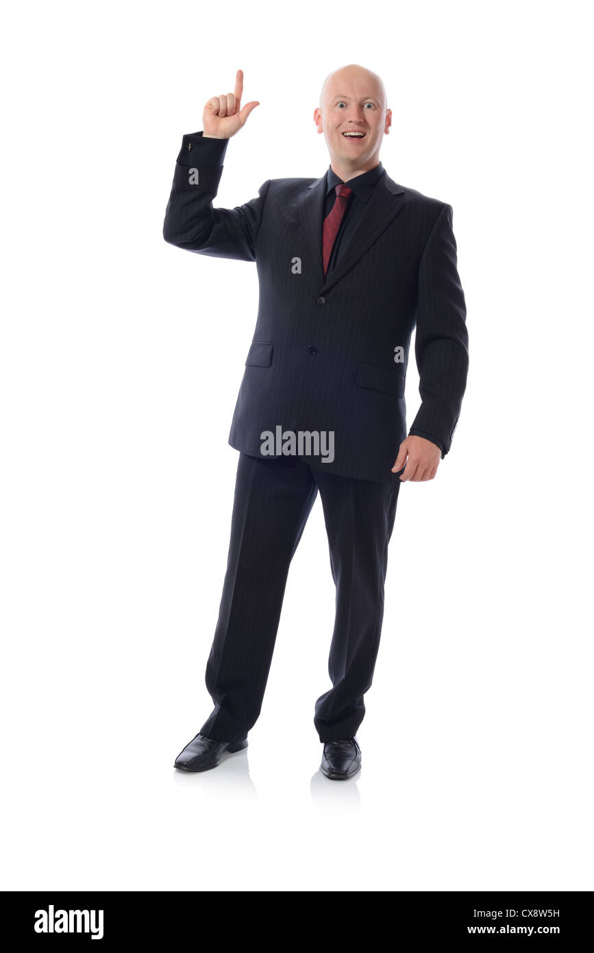 Man suit with an idea Stock Photo