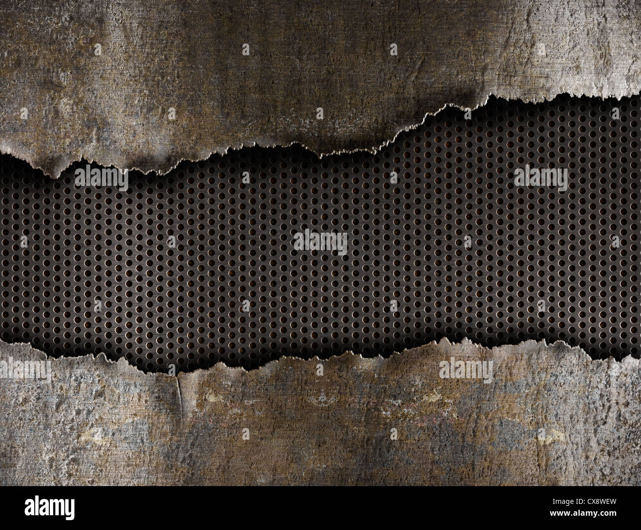 metal ripped hole background Stock Photo - Alamy