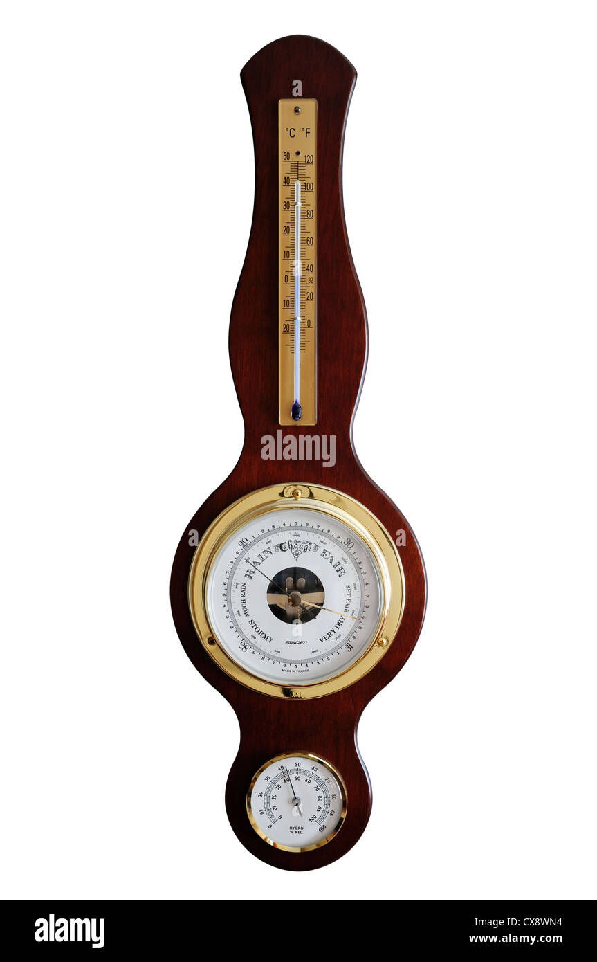Barometer, Cut Out. Stock Photo