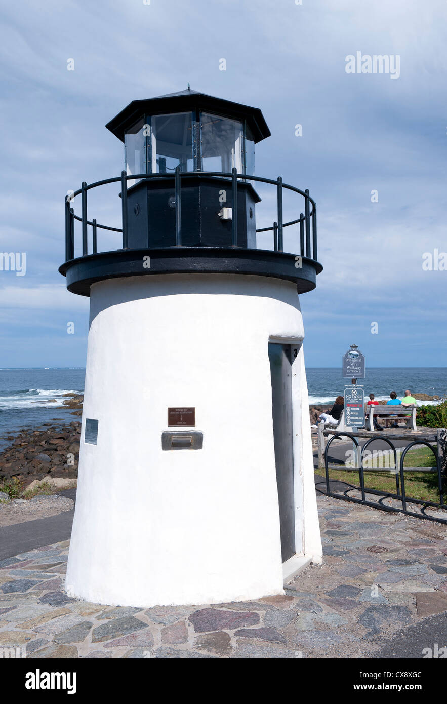 Marginal Way lighthouse, Ogunquit, Maine, USA Stock Photo Alamy