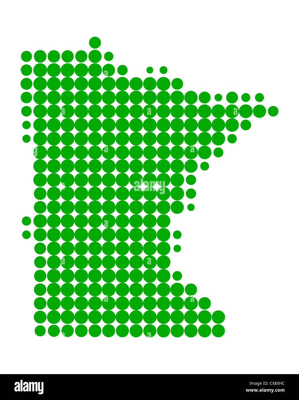 Map of Minnesota Stock Photo - Alamy