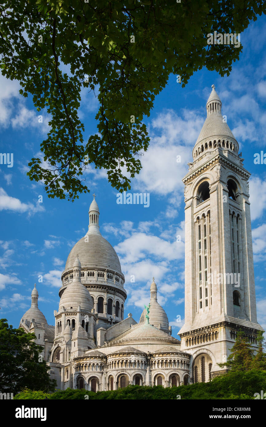 The Basilica of the Sacred Heart of Paris, commonly known as SacréCœur Basilica, in Paris