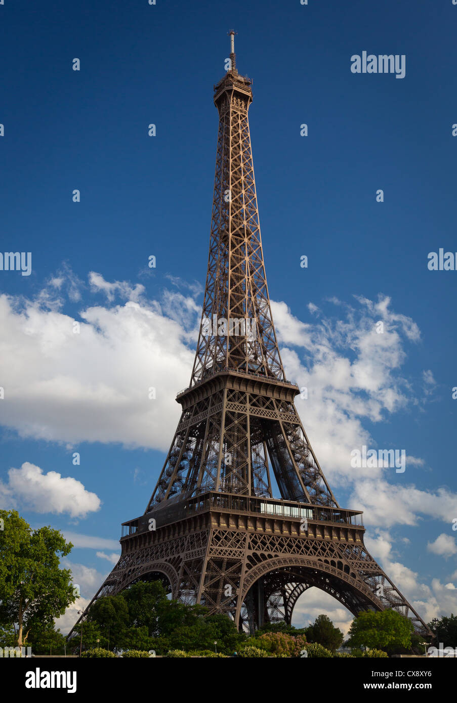 The Eiffel Tower in Paris Stock Photo