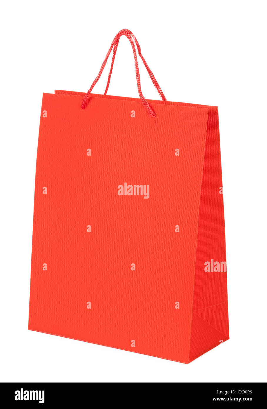 colorful shopping red bag isolated on white background Stock Photo