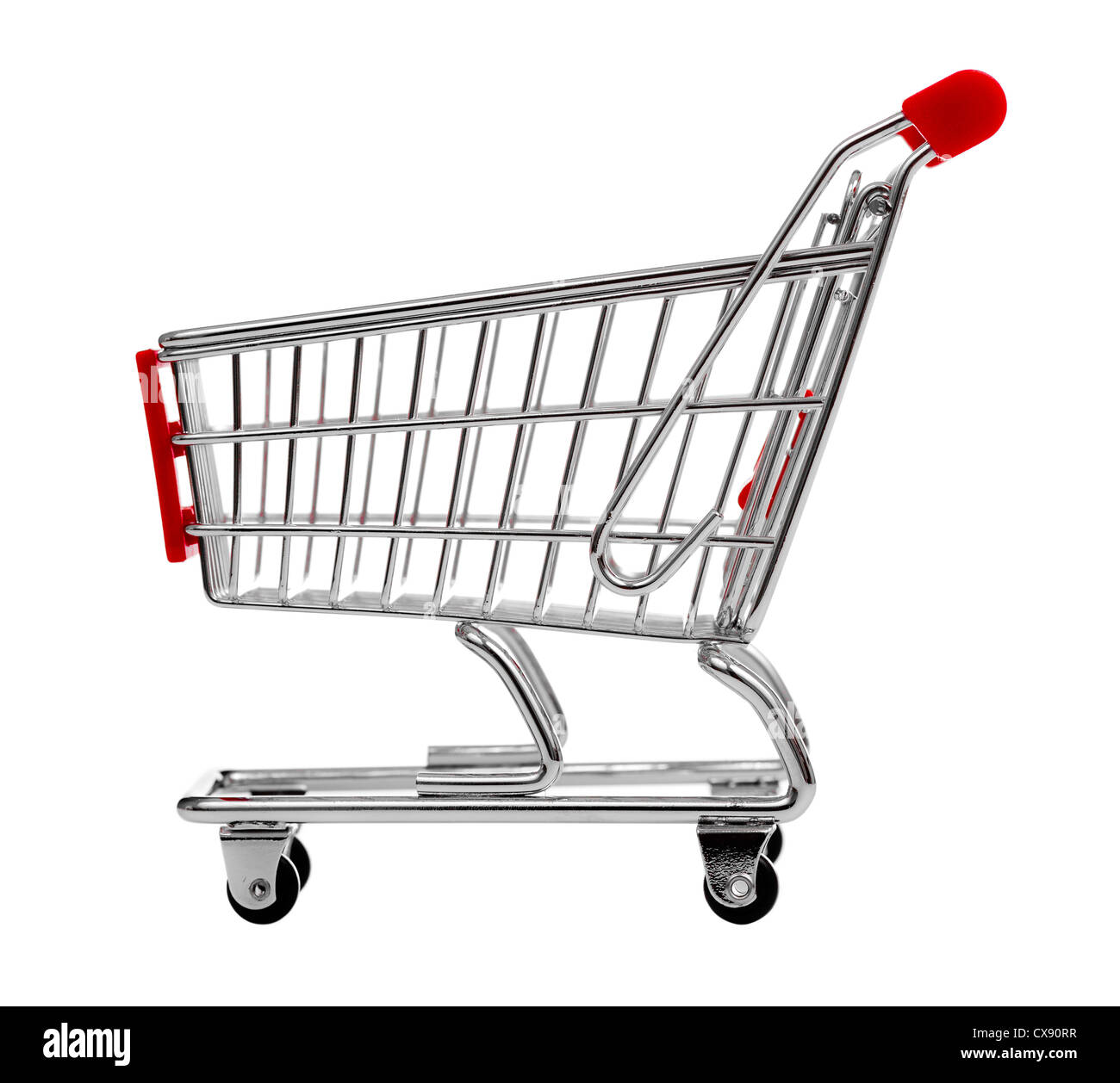 shopping cart isolated on white Stock Photo