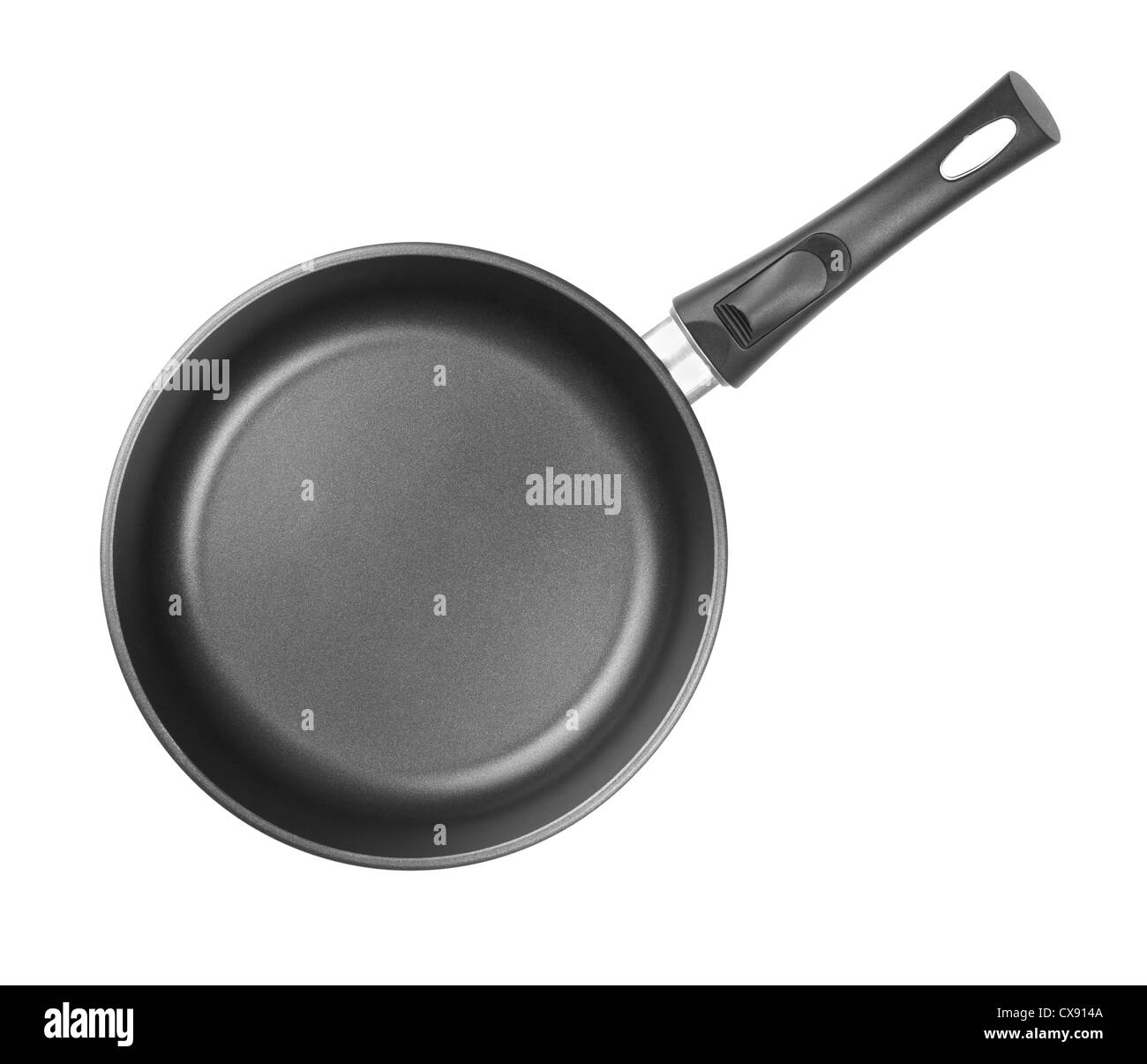 frying pan top view isolated or cutout Stock Photo