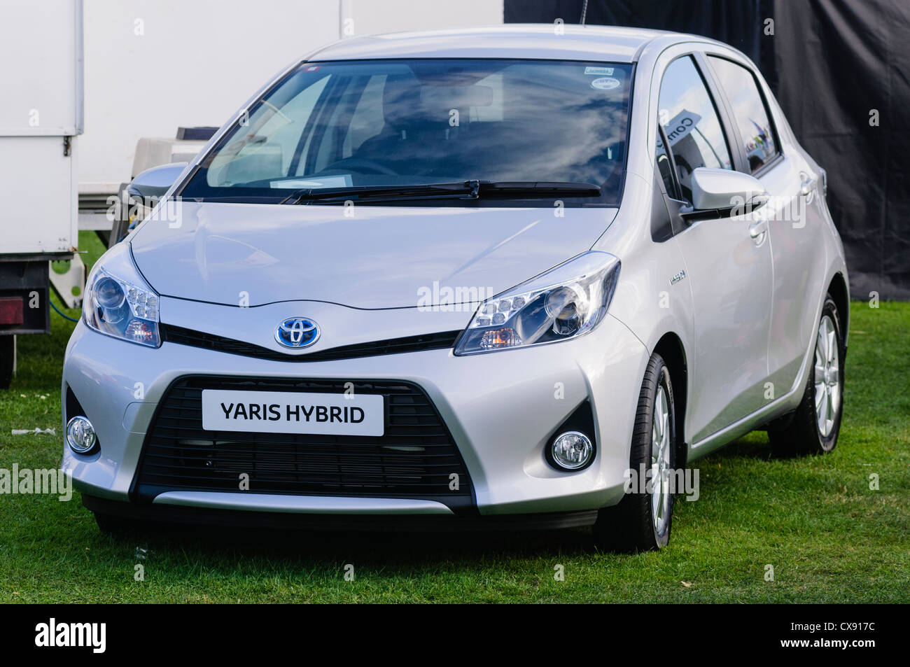 Toyota Yaris Hybrid car Stock Photo