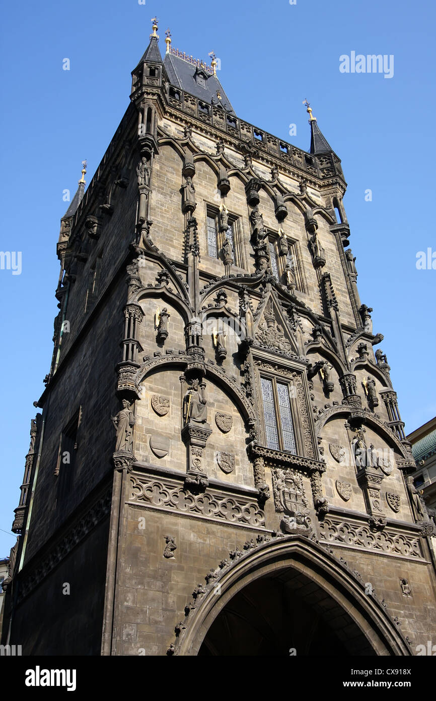 Powder Tower, Prague Stock Photo Alamy