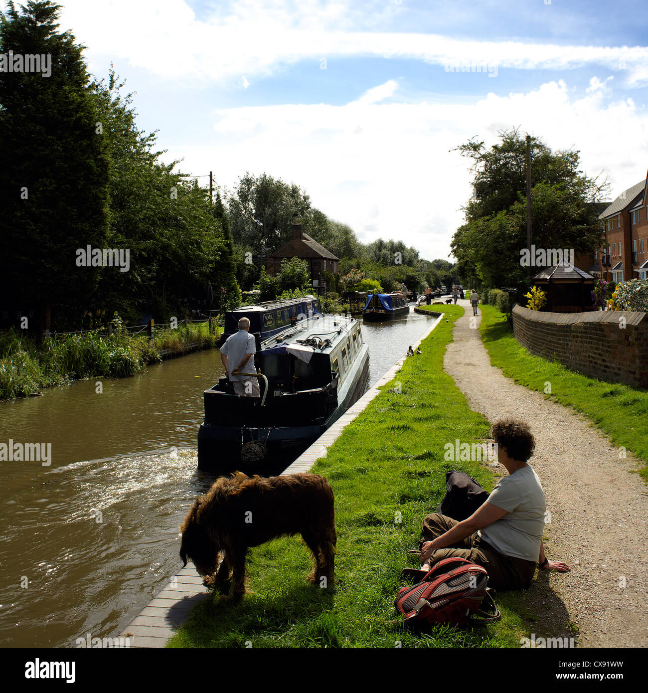 Narrowboat at glascote hires stock photography and images Alamy