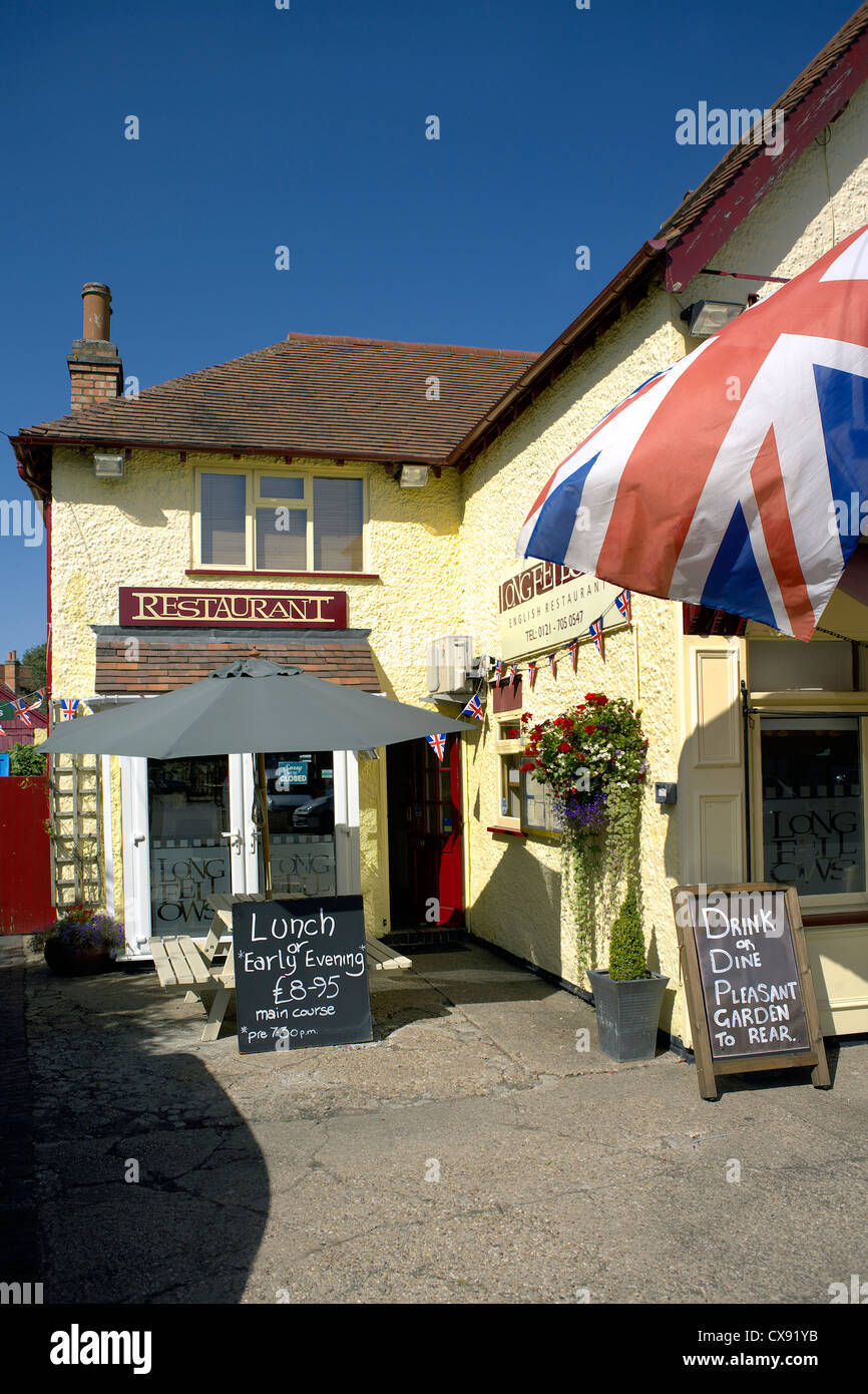 Longfellows English Restaurant, Catherine-de-Barnes, West Midlands, UK, England, GB, English, British, country, Catney Village, Stock Photo