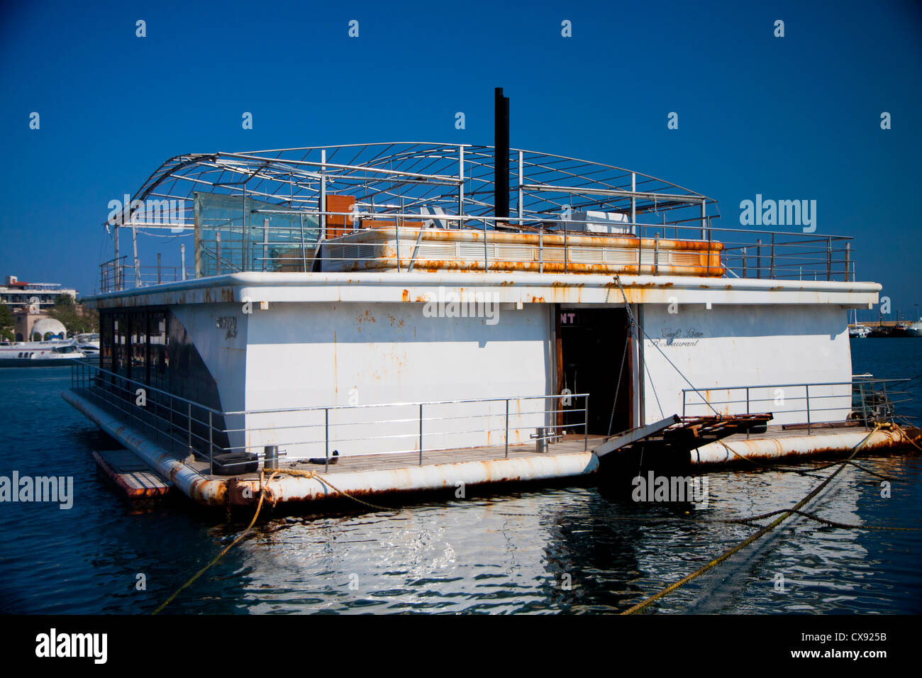 Kontiki Floating Restaurant Stock Photo