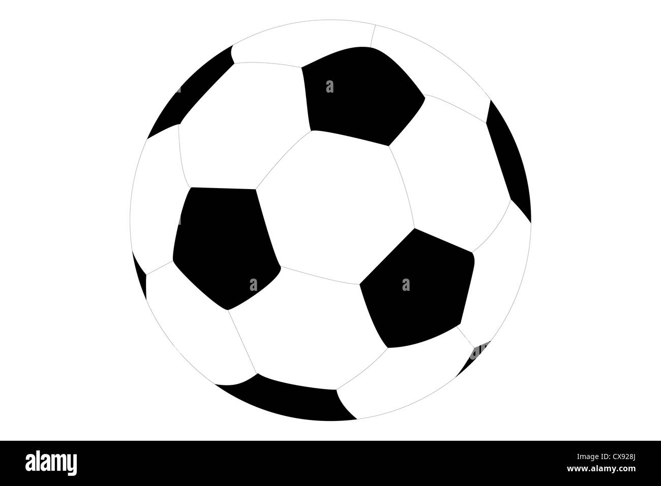 A soccer ball isolated on white background Stock Photo - Alamy