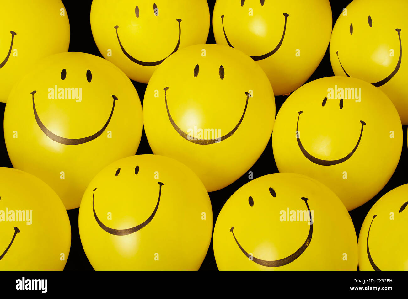 Smiley face balloons Stock Photo - Alamy