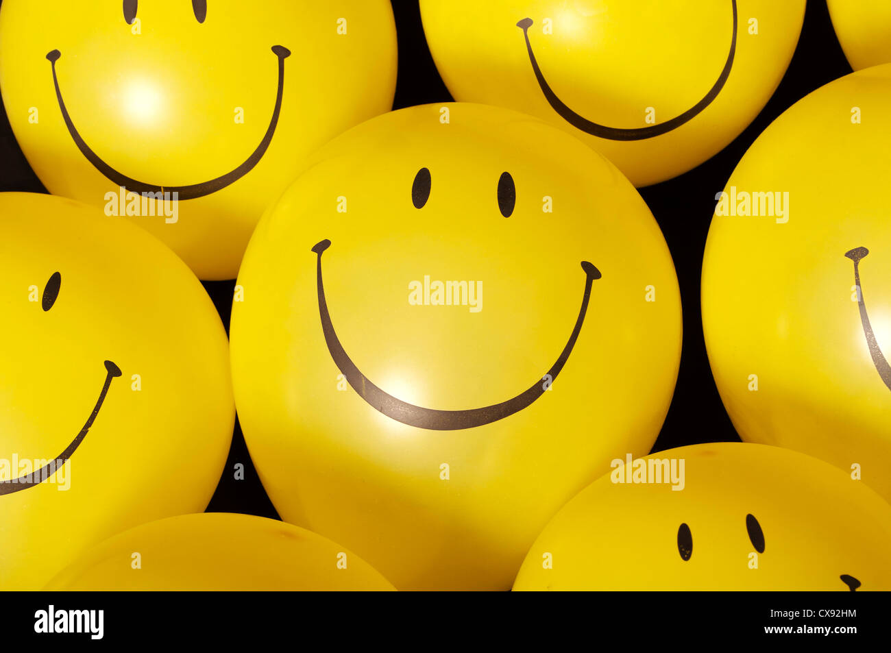Smiley face balloons Stock Photo - Alamy