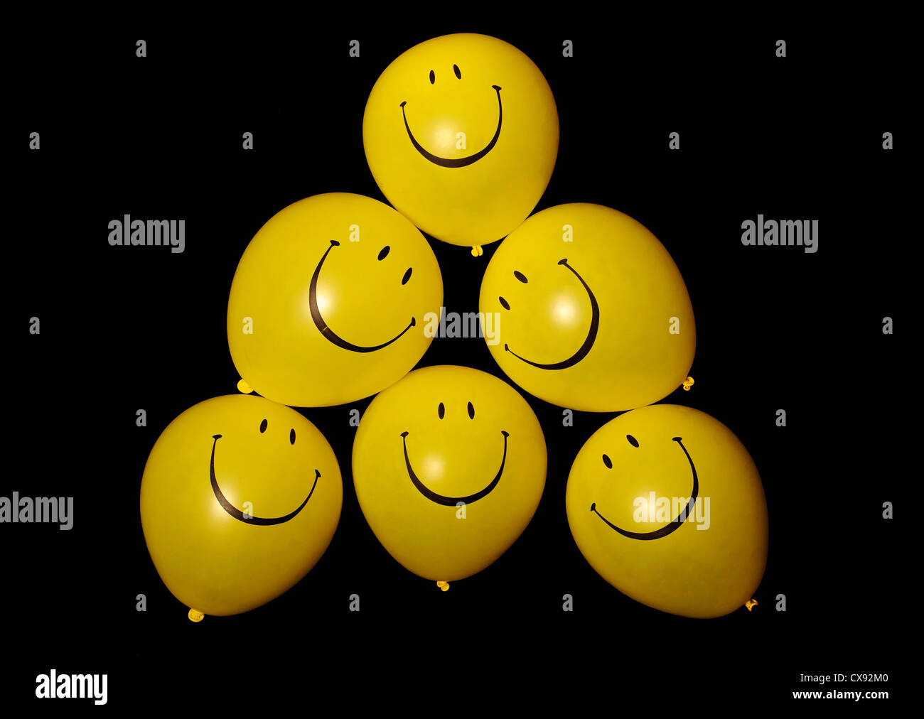 Smiley face balloons Stock Photo - Alamy