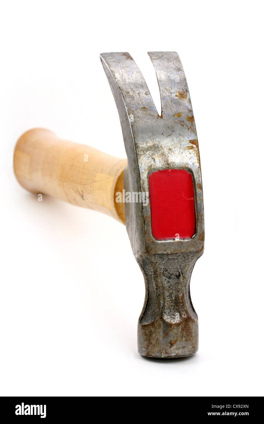 a hammer with white background Stock Photo - Alamy