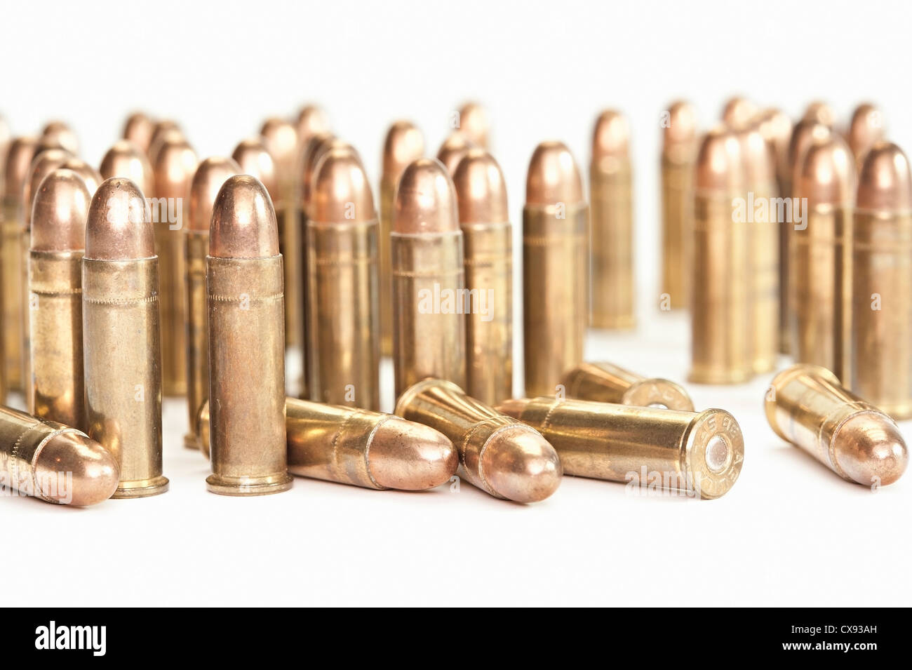Ammunition for gun. Stock Photo
