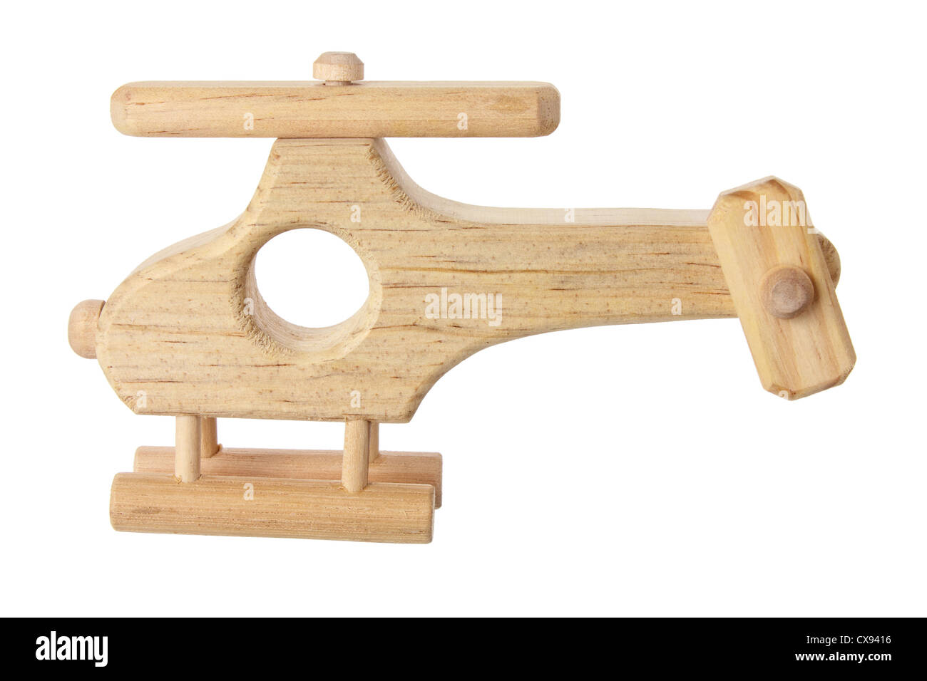 Wooden Toy Helicopter Stock Photo - Alamy