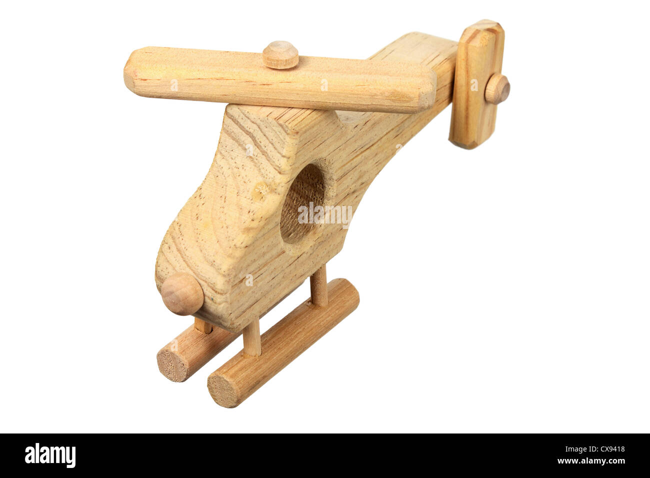 Wooden Toy Helicopter Stock Photo - Alamy