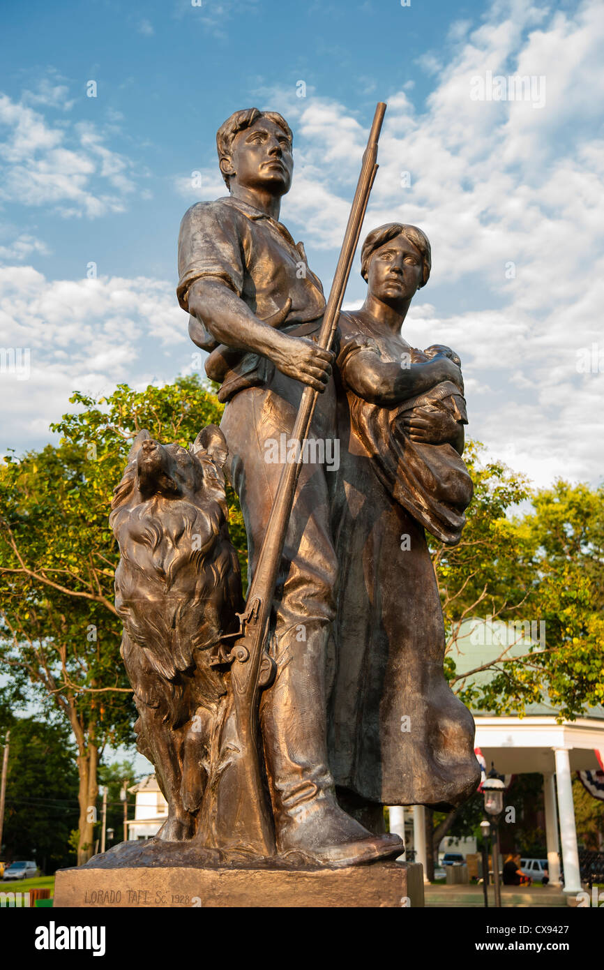 Loredo Taft statue located in his hometown of Elmwood, Illinois. Stock Photo