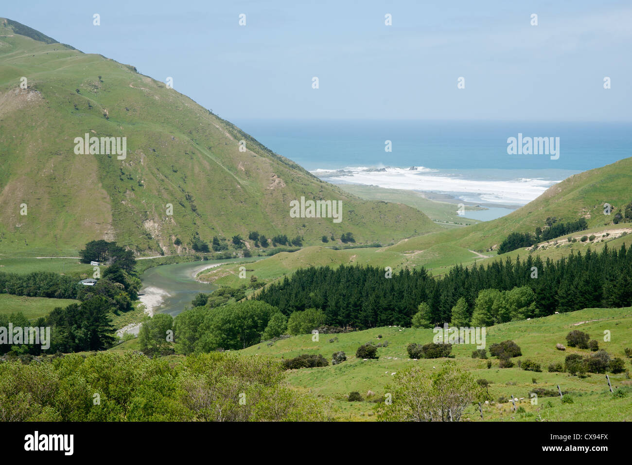Image showcasing Coastal rural view Stock Photo - Alamy