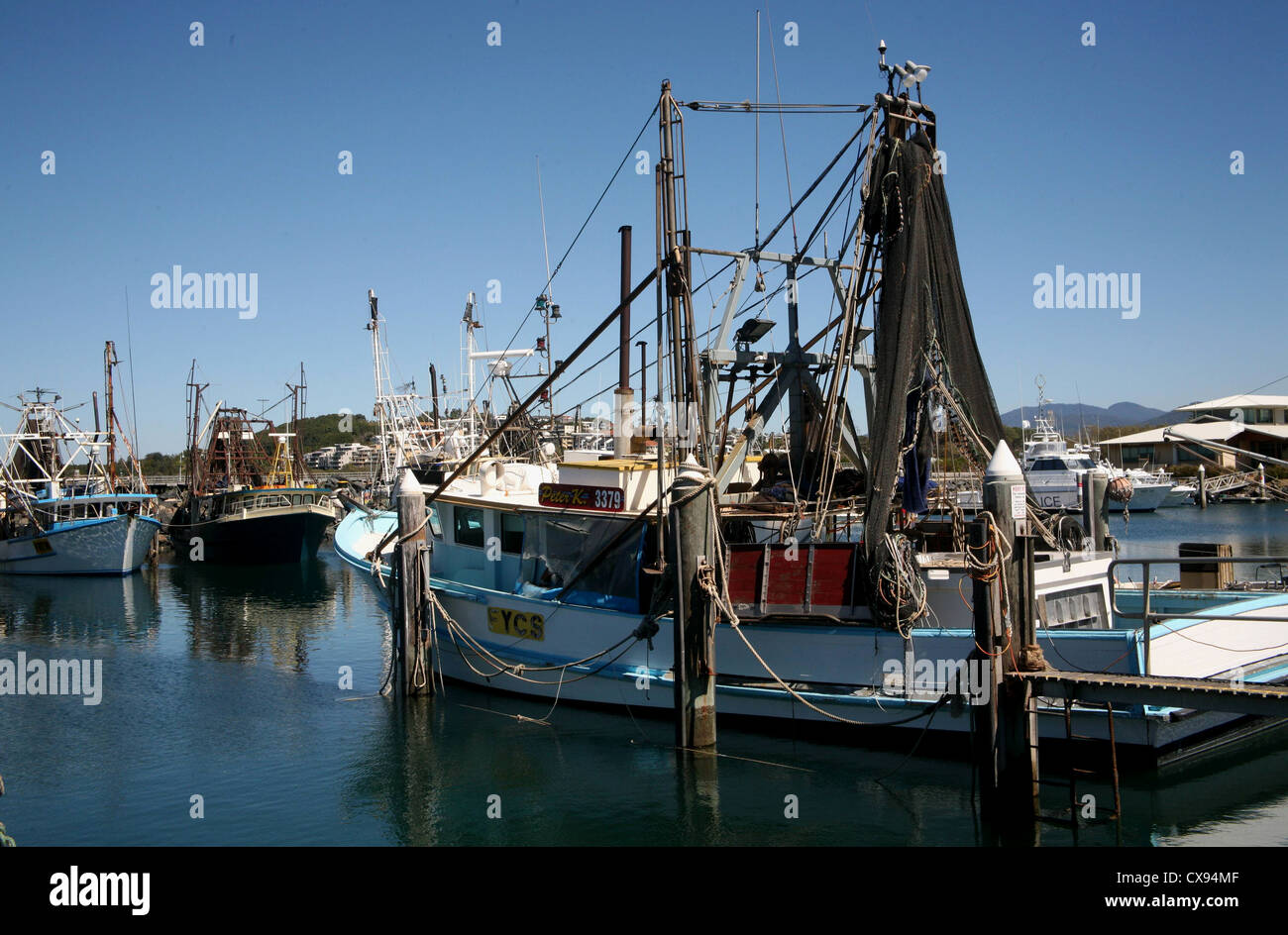 Fishing boats Coffs Harbour NSW Australia Stock Photo