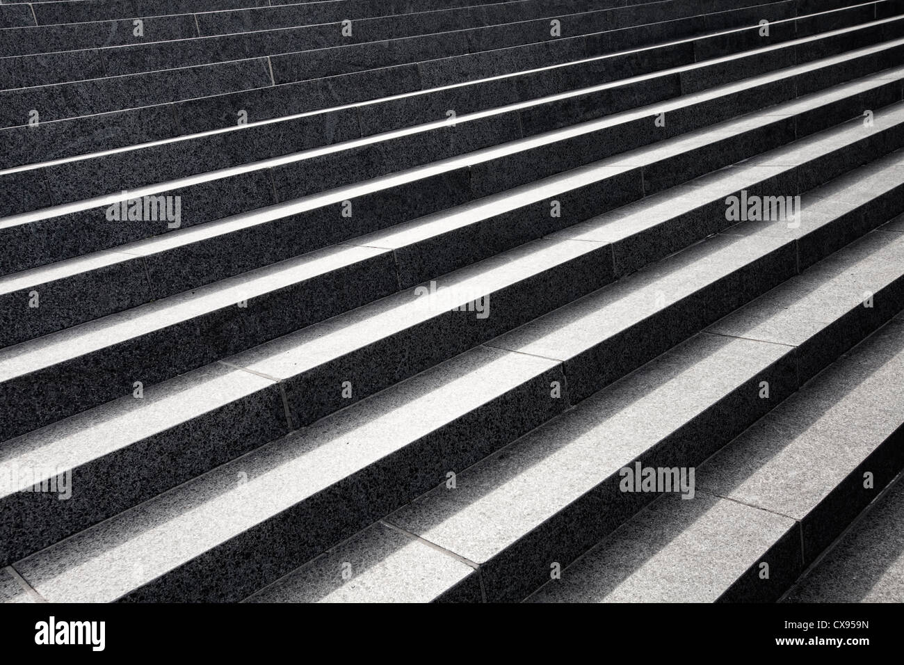 stairs of the New Philharmonic Hall, concert hall of the Philharmonique du Luxembourg, Place de l'Europe, Plateau de Kirchberg, Stock Photo