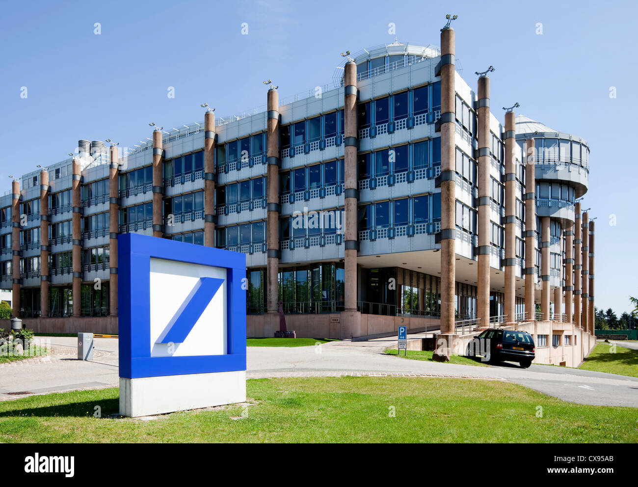 Deutsche Bank building, Kirchberg district, city of Luxembourg, Europe Stock Photo