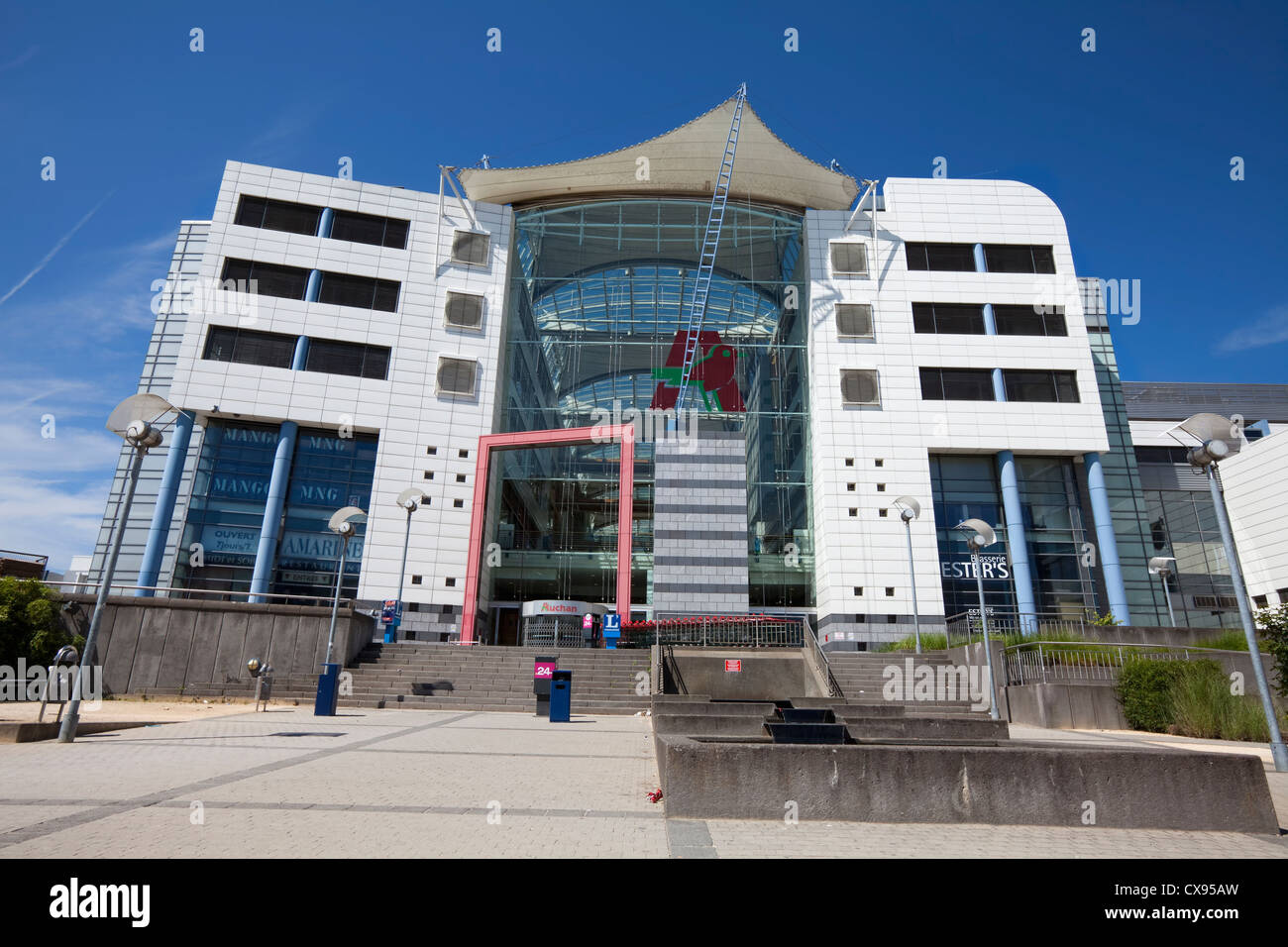 the Centre Auchan, Shopping Centre, Plateau de Kirchberg, Luxemburg, Europe  Stock Photo - Alamy