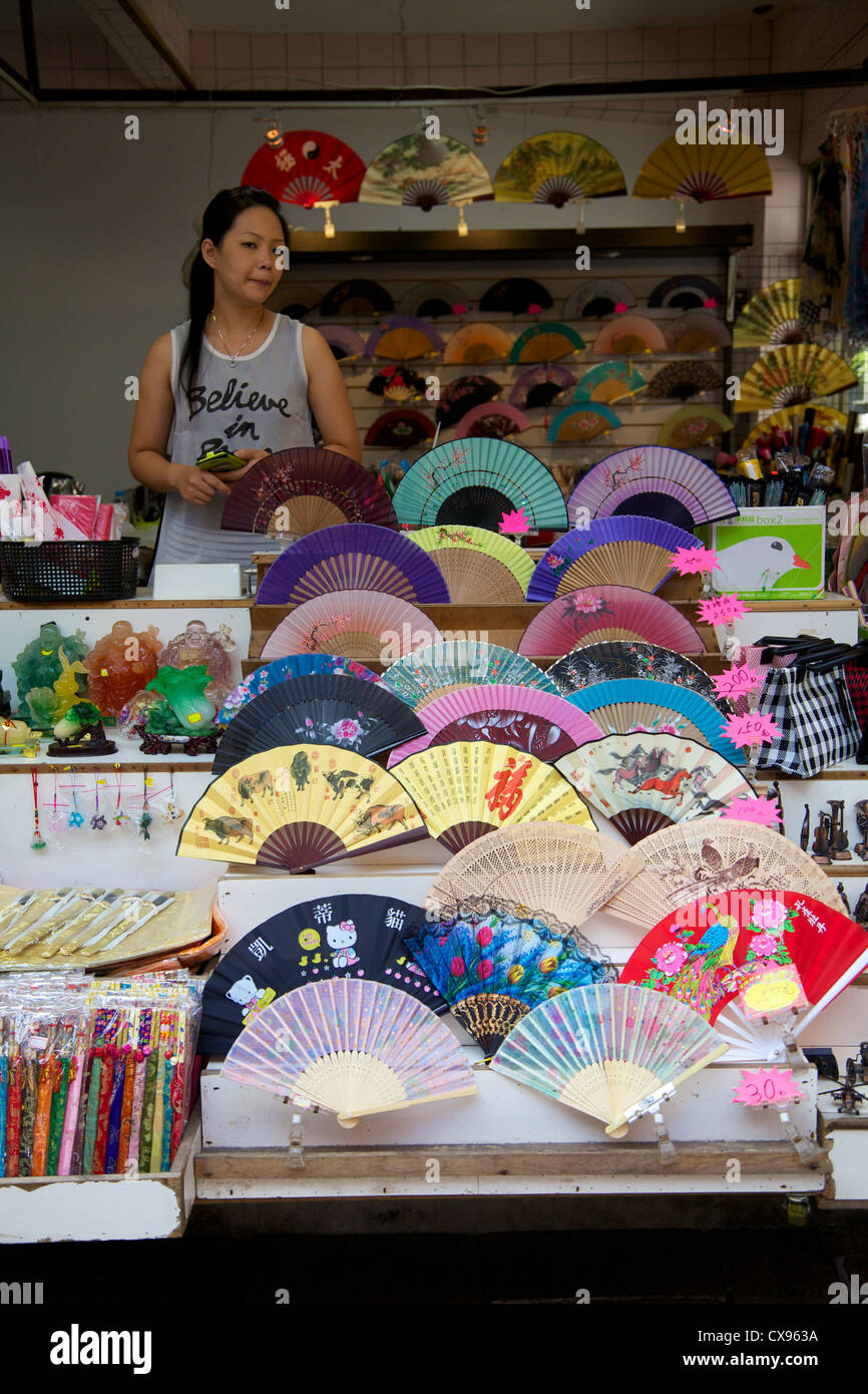 colorful folding fans