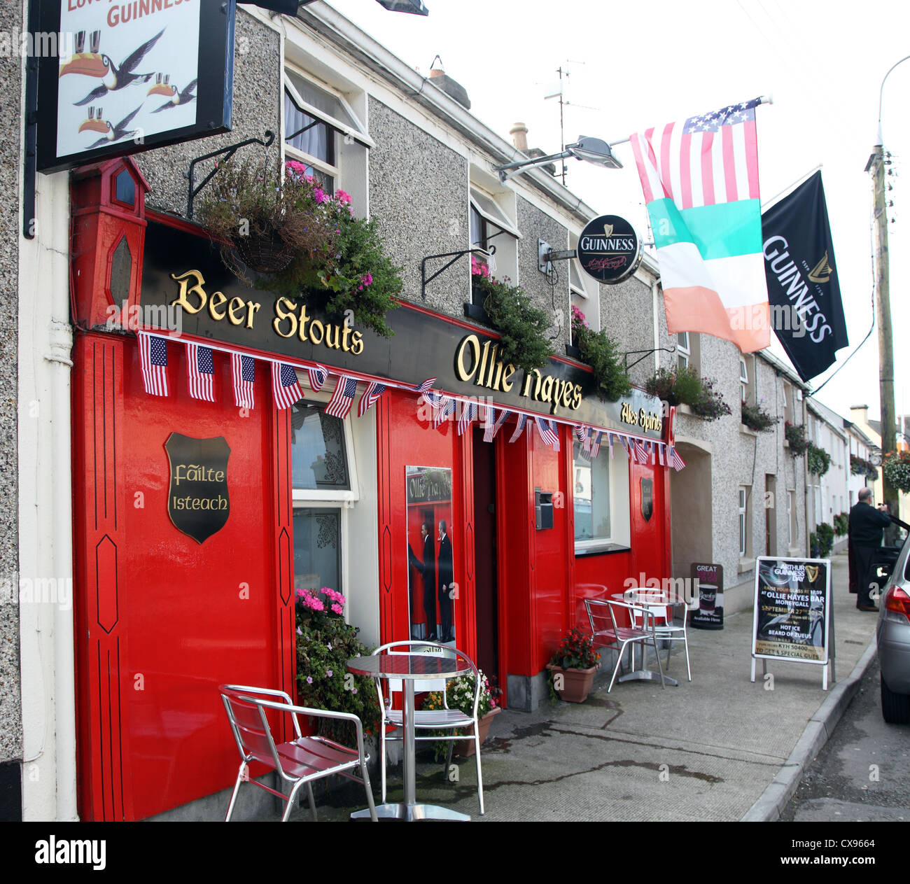 Ollie Hayes pub, Moneygall, home village of Barack Obama's Irish ancestors Stock Photo