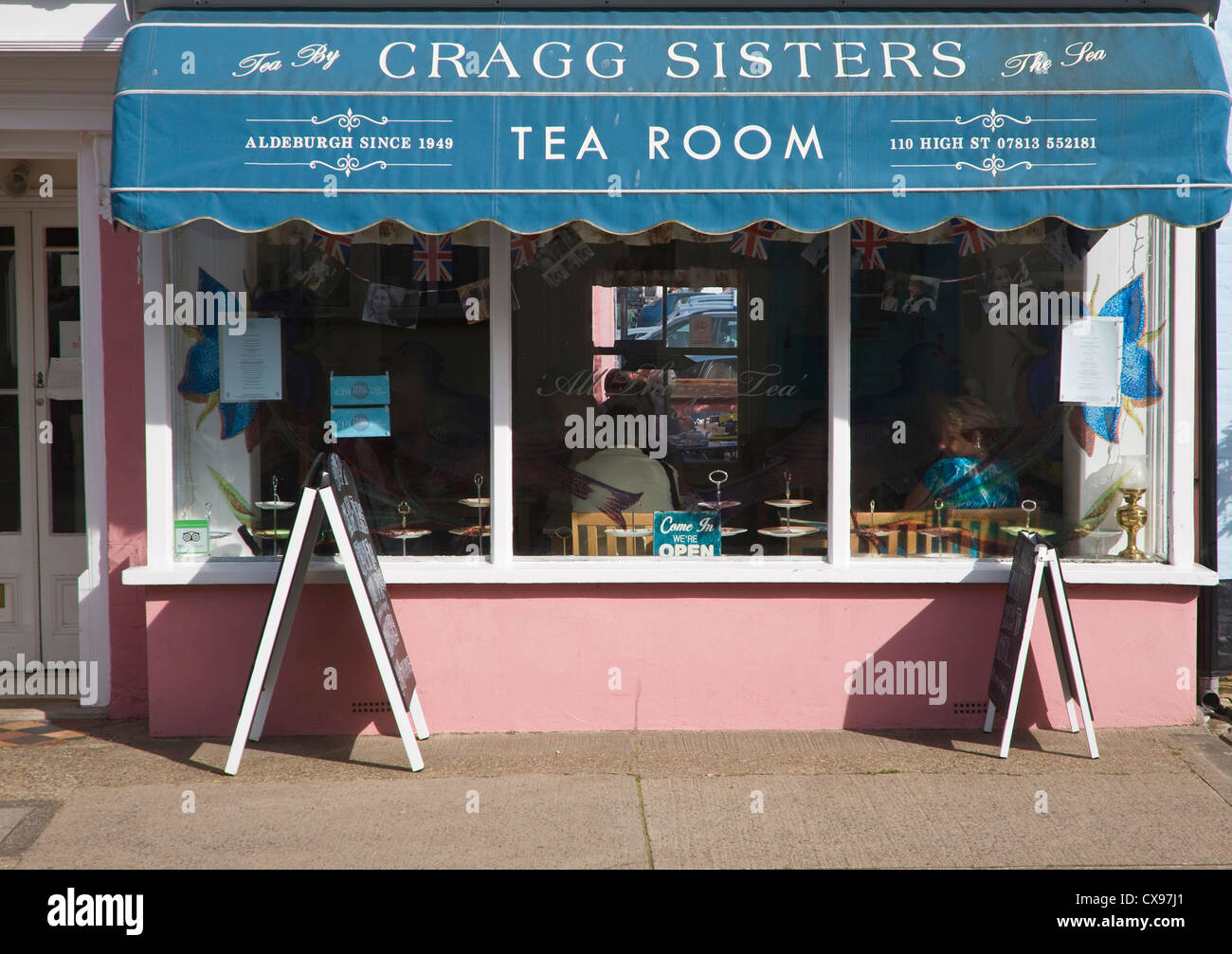 Cragg sisters tea room Aldeburgh Suffolk England Stock Photo